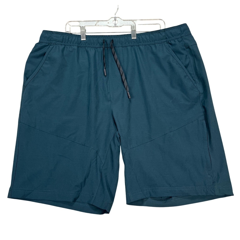 Gerry Pull-On Trail Shorts Mens XXL Dark Teal Stretch Waistband Performance‎ EUC